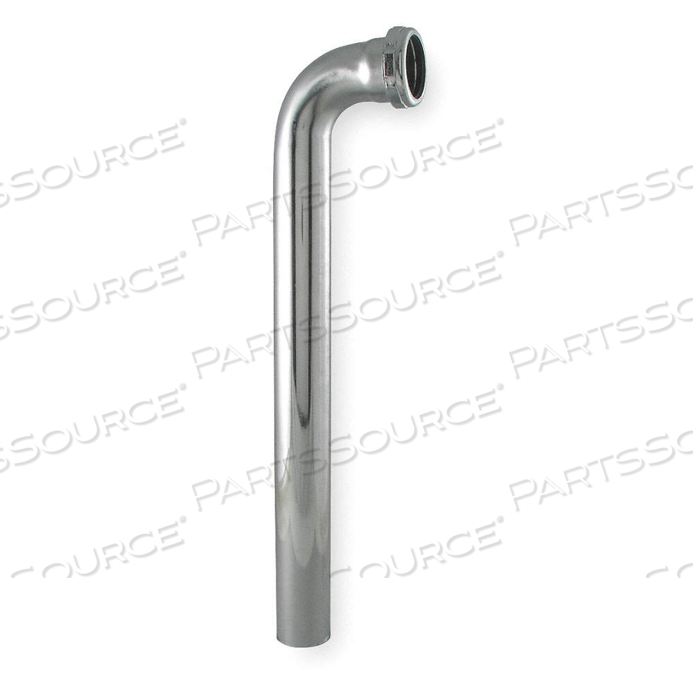 WASTE ARM, BRASS, CHROME, SILVER, 15 IN OVERALL LG, 1 1/2 IN FITS PIPE SIZE, SLIP by Approved Vendor