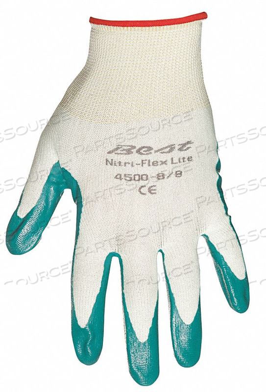 4500-10 SHOWA GENERAL PURPOSE, NITRILE-COATED PALM-DIPPED, NYLON SEAMLESS SHELL, X-LARGE by SHOWA