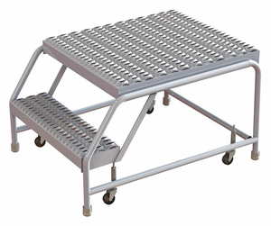 ROLLING LADDER 2 STEP ALUMINUM SERRATED by Tri-Arc ROLLING LADDER 2 STEP ALUMINUM SERRATED by Tri-Arc