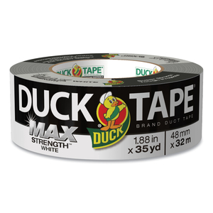 MAX DUCT TAPE, 3" CORE, 1.88" X 35 YDS, WHITE by Duck