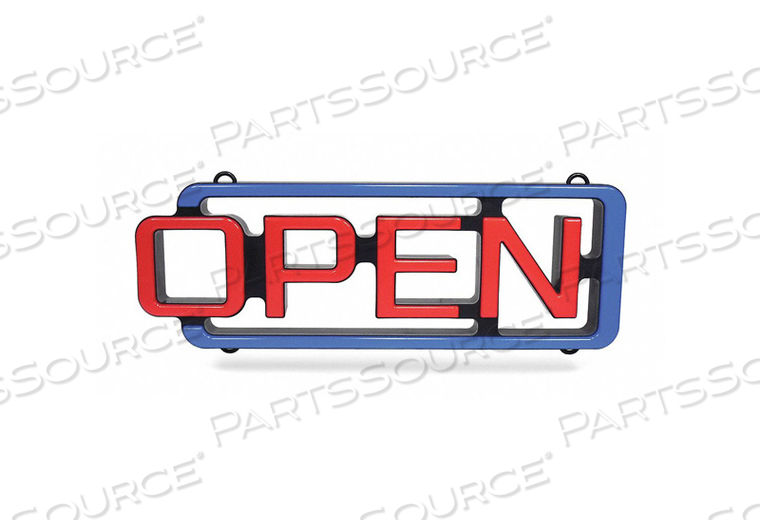 LED OPEN SIGN PLASTIC 2-13/64 W by CM Global