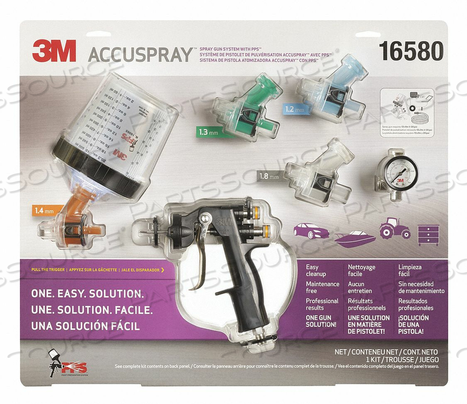 SPRAY GUN KIT CUP CAPACITY 20.3 OZ. by Accuspray SPRAY GUN KIT CUP CAPACITY 20.3 OZ. by Accuspray