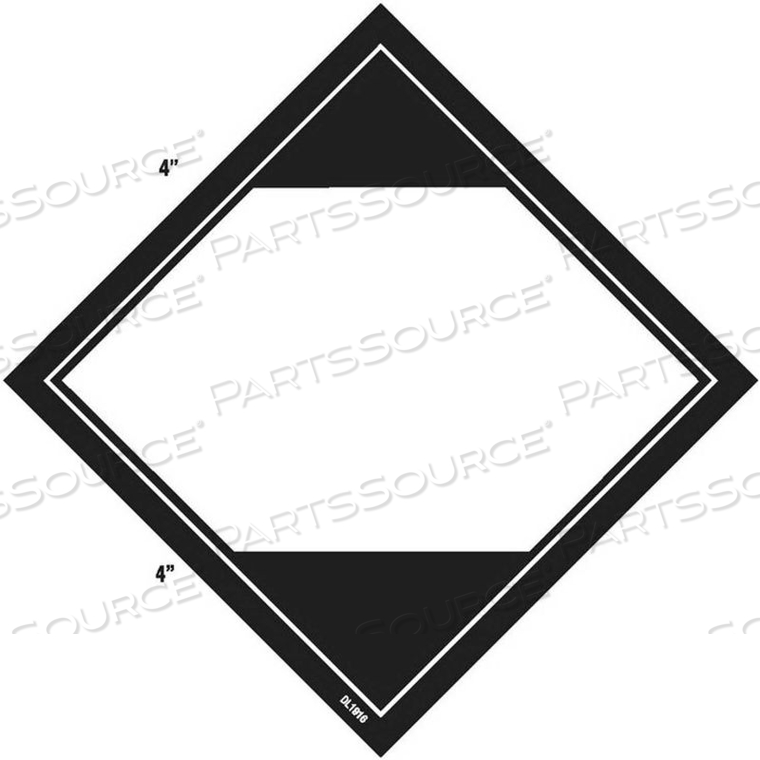 LIMITED QUANTITY LABELS 4-1/4" X 4-1/4", 500 PER ROLL by Decker Tape Products