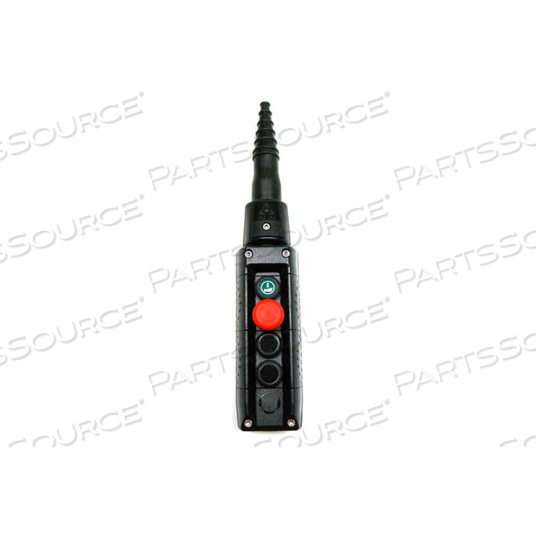 T.E.R., MIKE PENDANT, 4 BUTTON, BLACK, 2-SPEED BUTTONS by Springer Controls Co. Inc