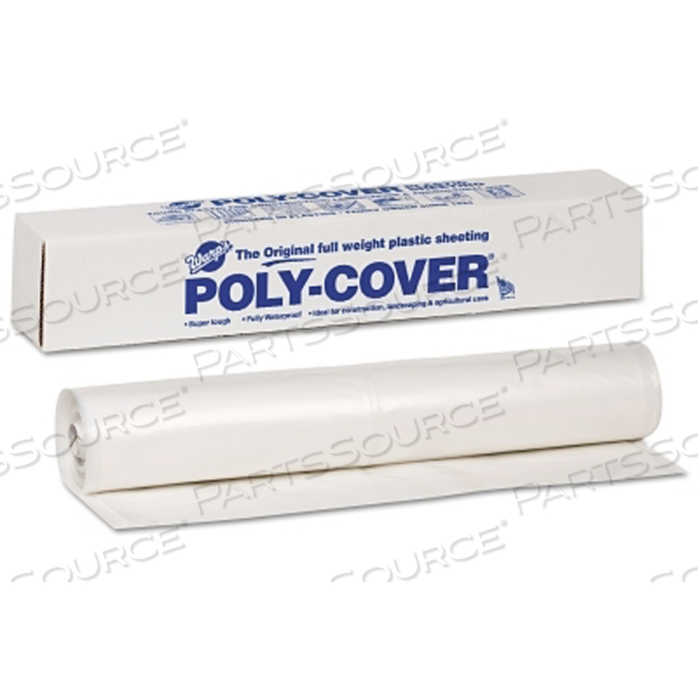 POLY-COVER PLASTIC SHEETING, 4 MIL, 10 FT W X 100 FT L, CLEAR by Warp Brothers POLY-COVER PLASTIC SHEETING, 4 MIL, 10 FT W X 100 FT L, CLEAR by Warp Brothers