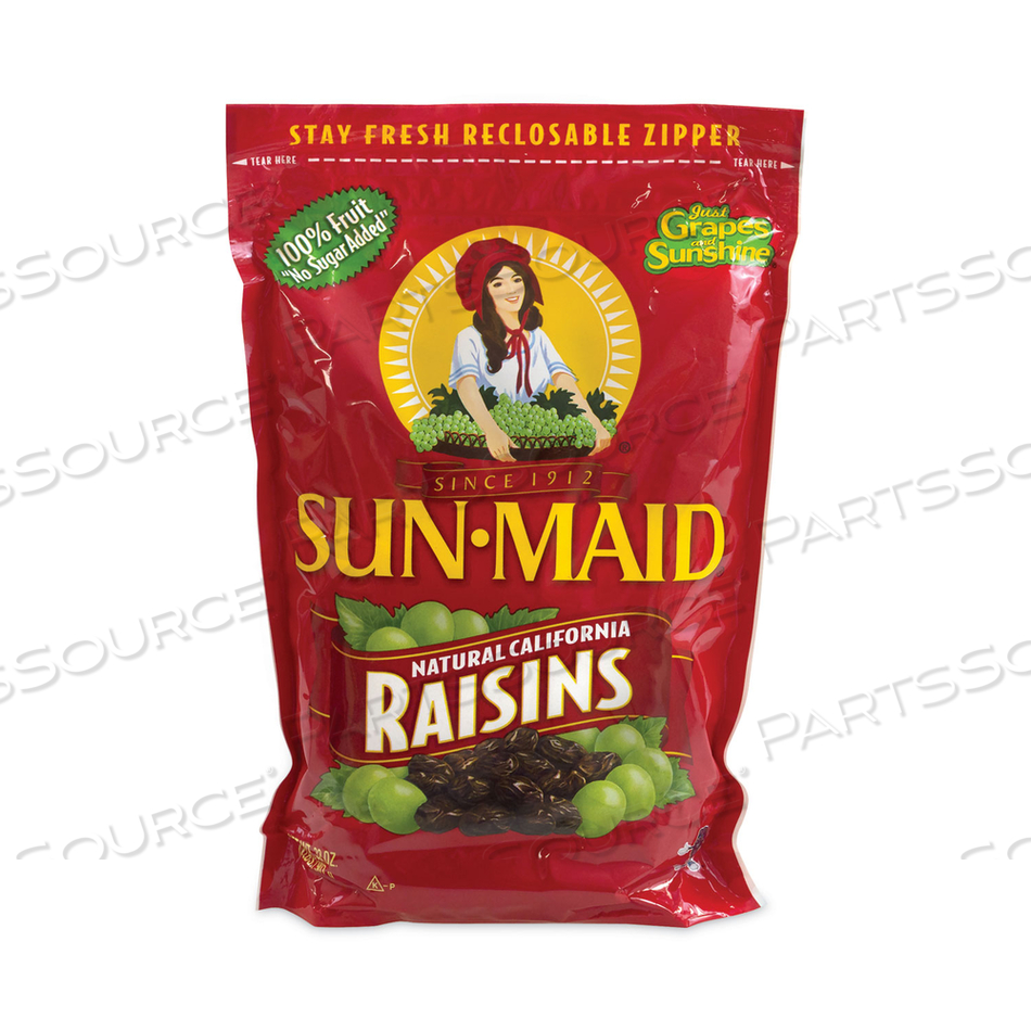 NATURAL CALIFORNIA RAISINS, 2 LB BOX, 2/CARTON 