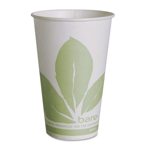 BARE ECO-FORWARD PAPER COLD CUPS, 12 OZ, GREEN/WHITE, 100/SLEEVE, 20 SLEEVES/CARTON by Solo