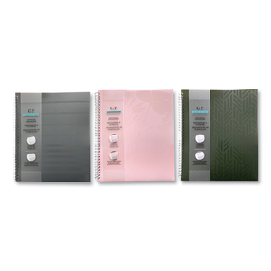 NOTED NEUTRALS GLOSSY 10-POCKET PORTFOLIO FOLDER, 11 X 8.5, ASSORTED by Carolina Pad