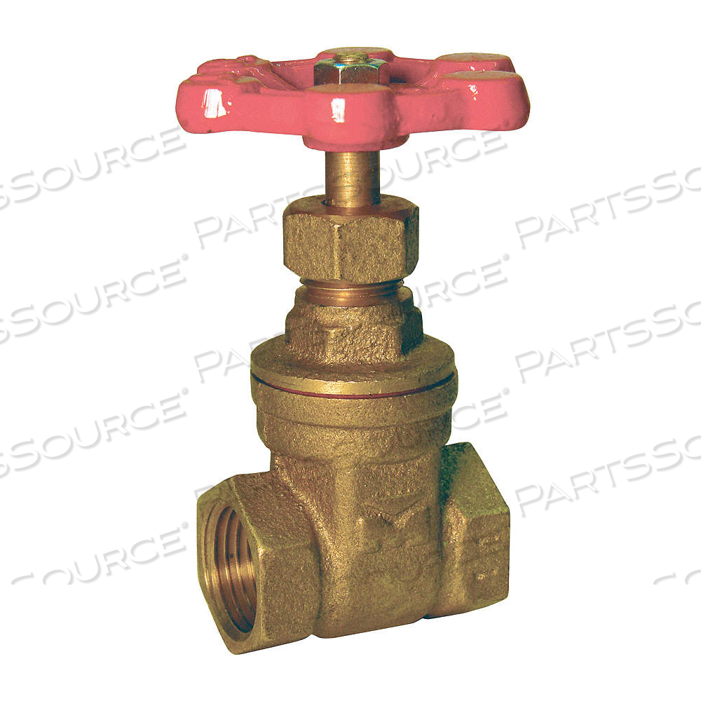 GATE VALVE, 1/2 IN, BRASS, NON-RISING, FNPT X FNPT, 200 PSI MAX. PRESSURE (CWP) by Approved Vendor