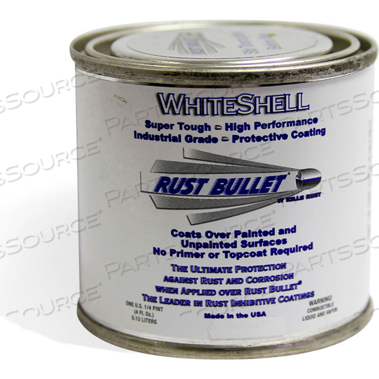 WHITESHELL PROTECTIVE COATING AND TOPCOAT 1/4 PINT CAN by Rust Bullet LLC