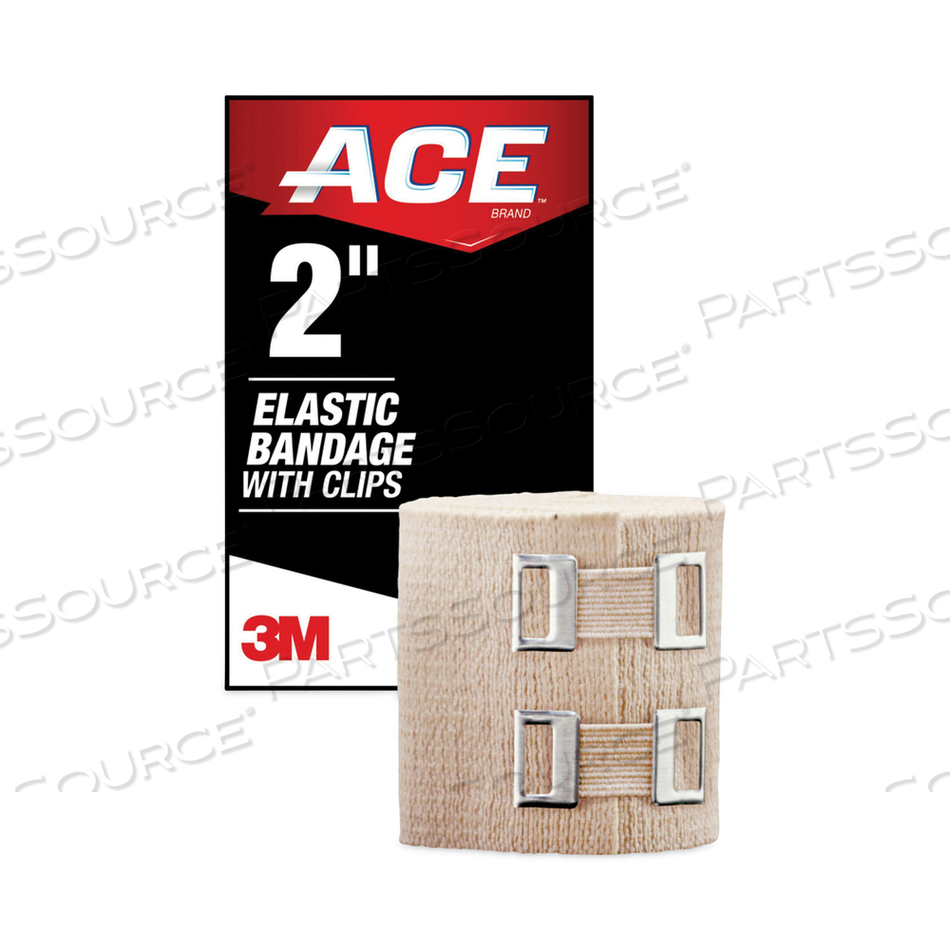 ELASTIC BANDAGE WITH E-Z CLIPS, 2 X 50 by ACE ELASTIC BANDAGE WITH E-Z CLIPS, 2 X 50 by ACE