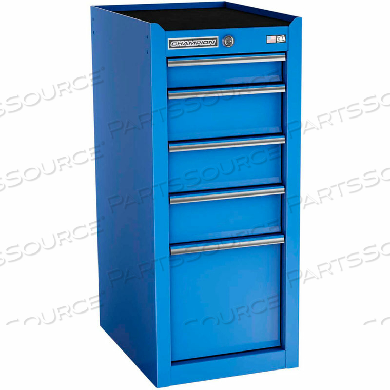 CHAMPION FMPRO 15"W X 20"D X 35"H 5 DRAWER BLUE SIDE LOCKER by Independent Design Inc