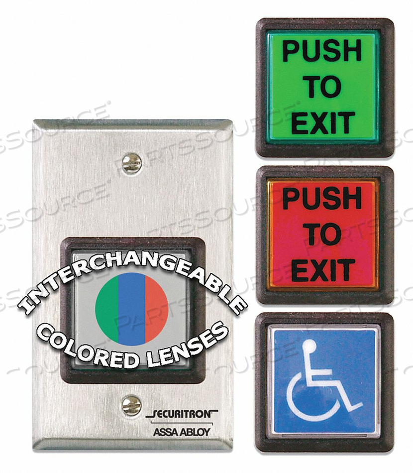 PUSH TO EXIT BUTTON SPDT MOMENTARY 5A by Securitron PUSH TO EXIT BUTTON SPDT MOMENTARY 5A by Securitron