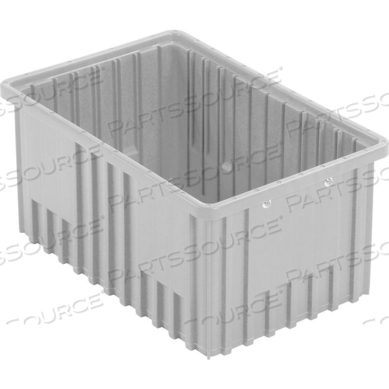 GLOBAL INDUSTRIAL PLASTIC DIVIDABLE GRID CONTAINER - DG92080,16-1/2"L X 10-7/8"W X 8"H, GRAY by Quantum Storage Systems GLOBAL INDUSTRIAL PLASTIC DIVIDABLE GRID CONTAINER - DG92080,16-1/2"L X 10-7/8"W X 8"H, GRAY by Quantum Storage Systems