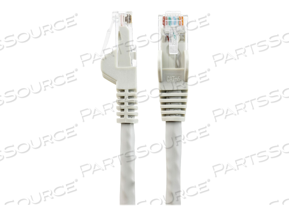 20FT (6M) LSZH CAT6 ETHERNET CABLE, 10 GIGABIT SNAGLESS RJ45 100W POE PATCH CORD, CAT 6 10GBE UTP NETWORK CABLE W/STRAIN RELIEF, GRAY/FLUKE  by StarTech.com Ltd.