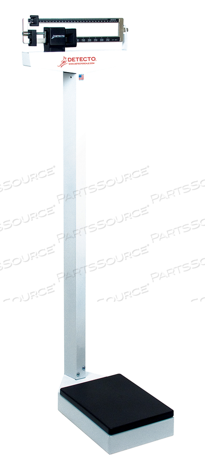 PHYSICIAN’S SCALE, WEIGHBEAM, 400 LB X 4 OZ, DOUBLE SIDED BEAMS WITH HEIGHT ROD by Detecto Scale / Cardinal Scale PHYSICIAN’S SCALE, WEIGHBEAM, 400 LB X 4 OZ, DOUBLE SIDED BEAMS WITH HEIGHT ROD by Detecto Scale / Cardinal Scale