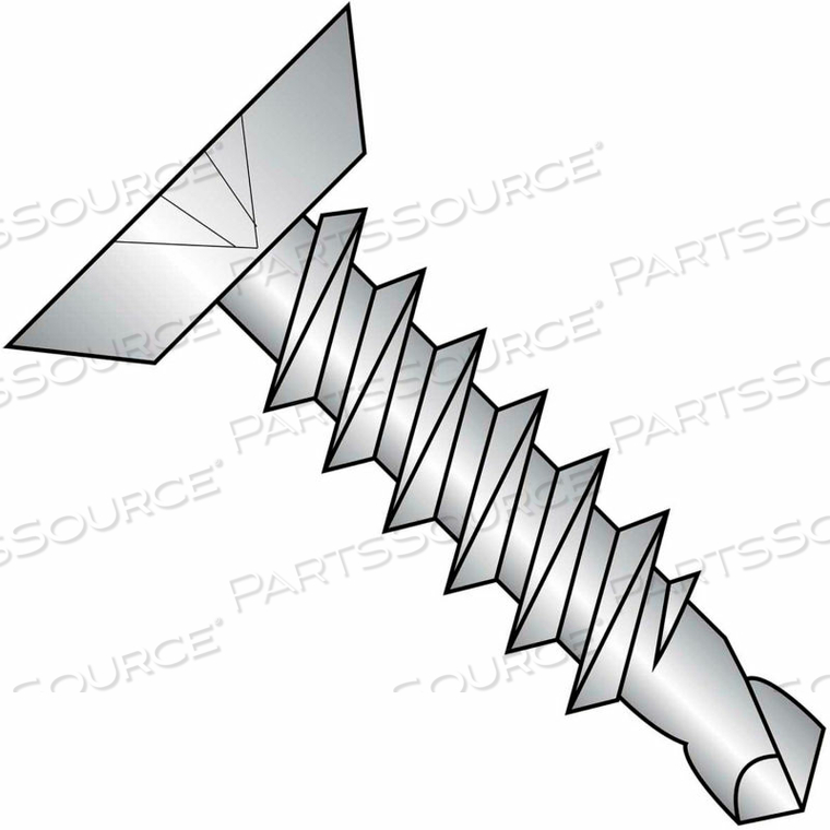 #8 X 1/2 PHILLIPS FLAT UNDERCUT FULL THREAD SELF DRILLING SCREW 410 STAIN ST - PKG OF 5000 by Kanebridge Corporation