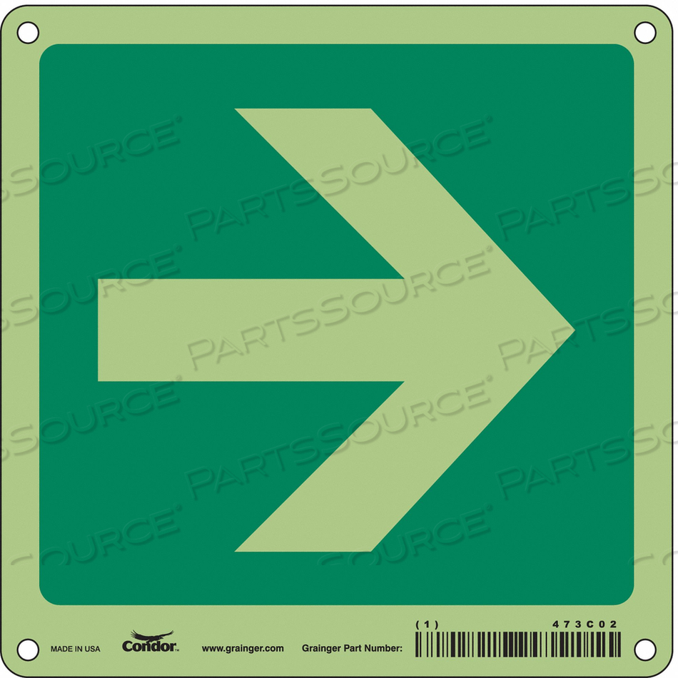 SAFETY SIGN 6 W 6 H 0.070 THICKNESS 