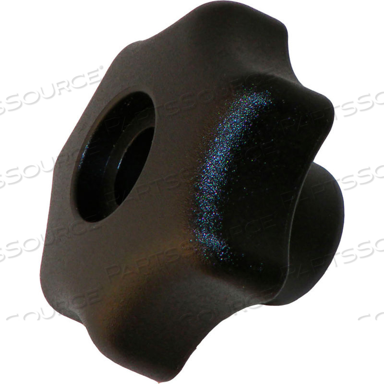 THROUGH THREAD PLASTIC HAND KNOBS - 1/4-20 THREAD - 1-1/4" KNOB DIA. - 13/16" KNOB HEIGHT by Morton Machine Works