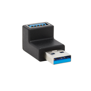 USB ADAPTER USB 3.0 SUPERSPEED USB-A TO USB-A M/F UP ANGLE BLACK by Tripp Lite