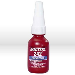 24221 LOCTITE THREAD SEALANT,# 242 THREAD LOCKER,MEDIUM STRENGTH,10 ML BOTTLE .34 OZ by Loctite Brand