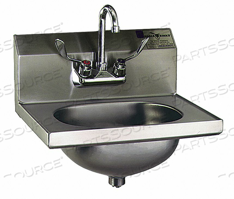 HAND SINK WALL 18-7/8 IN L 14-3/4 IN W by Eagle Group HAND SINK WALL 18-7/8 IN L 14-3/4 IN W by Eagle Group