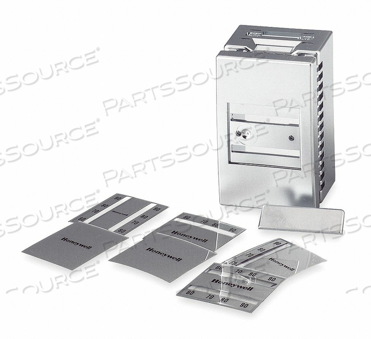 SATIN CHROME PNEUMATIC THERMOSTAT COVER VERT OR HORIZ FOR TP970 by Honeywell