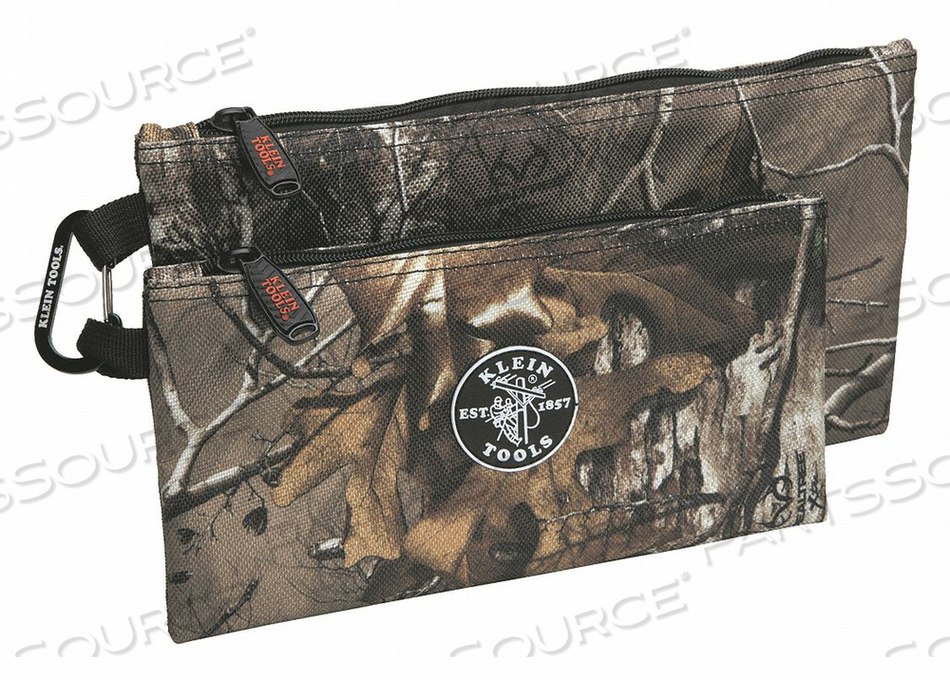 TOOL BAG 1 POCKET 12-1/2X1X7 CAMO PK2 by Klein Tools TOOL BAG 1 POCKET 12-1/2X1X7 CAMO PK2 by Klein Tools
