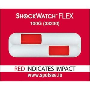 SPOTSEE FLEX DOUBLE TUBE IMPACT INDICATORS, 100G RANGE, 100/BOX by Shockwatch Inc