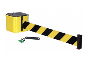 WALL BARRIER 25FT BLACK/YELLOW BELT by VISIONTRON Corp.