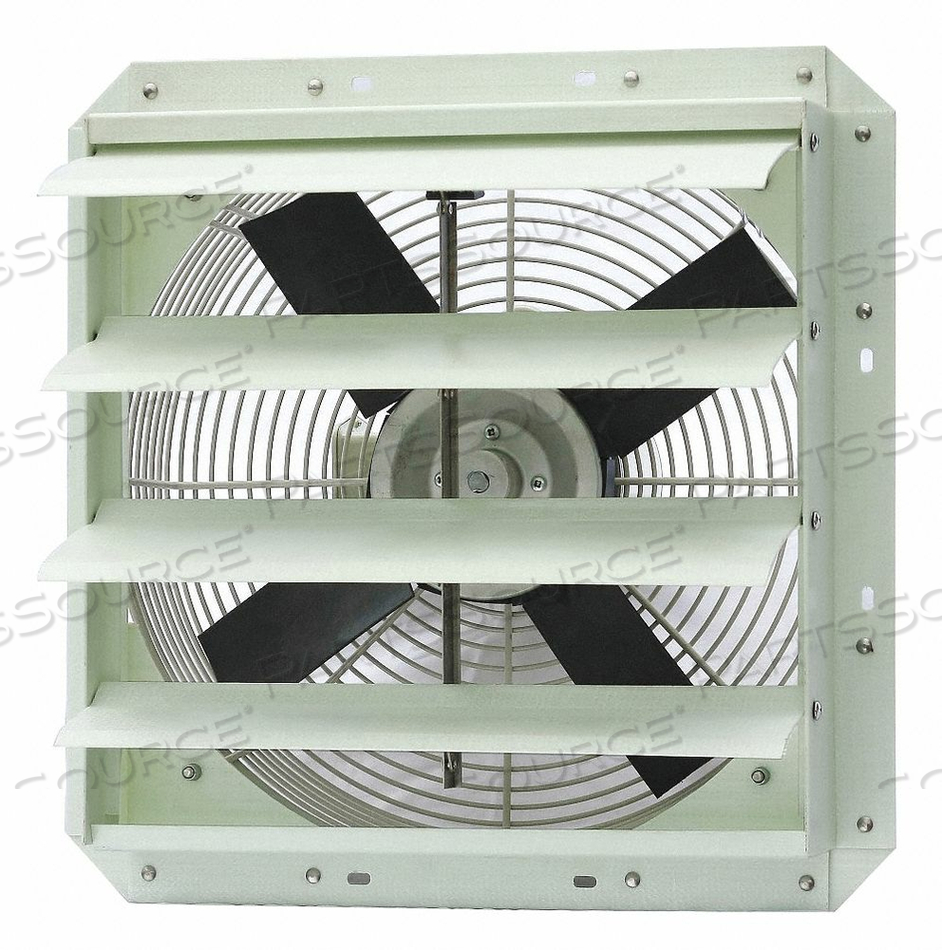 EXHAUST FAN, BLADE DIAMETER 16 IN, BLADE MATERIAL FIBERGLASS, EXHAUST AIRFLOW @ 0.000 IN SP 2,052 CFM, FOR CUT-OUT WIDTH 17 IN, FRAME MATERI by DAYTON ELECTRIC MANUFACTURING CO
