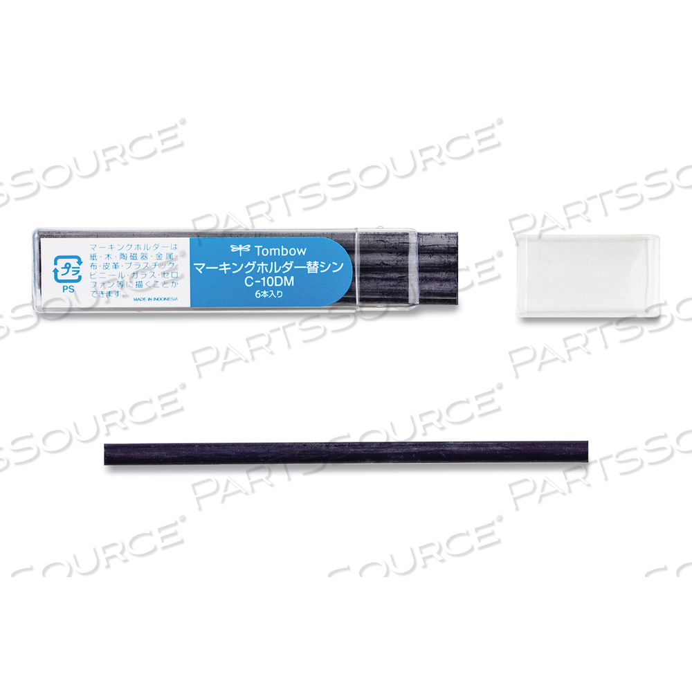 MECHANICAL WAX-BASED MARKING PENCIL REFILLS, 4.4 MM, BLUE by Tombow