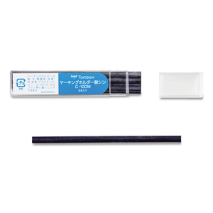 MECHANICAL WAX-BASED MARKING PENCIL REFILLS, 4.4 MM, BLUE, 10/BOX by Tombow