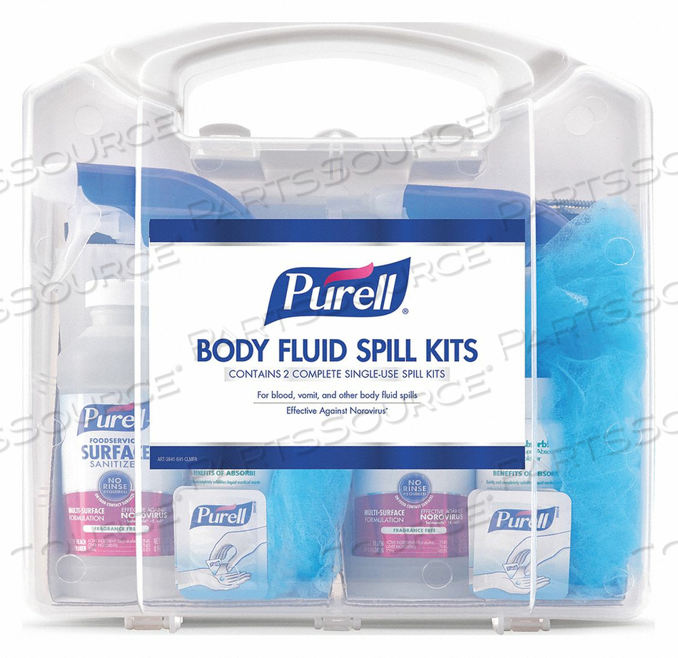 SPILL KIT CHEST 2 GAL CAP. 10-3/4 L PK8 by Purell