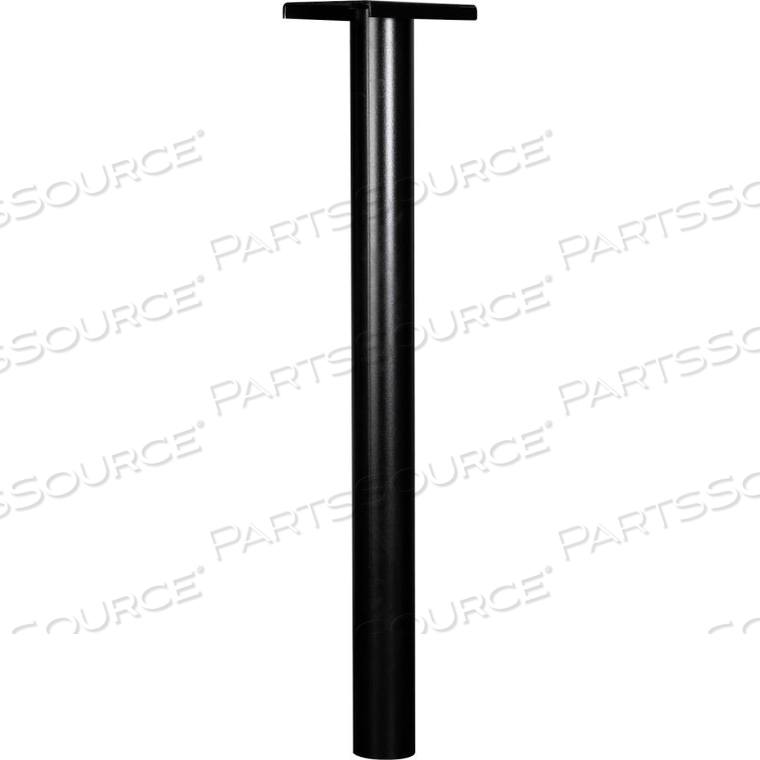 LLA48IGP 48" IN-GROUND ALUMINUM POST FOR STANDARD BLACK 