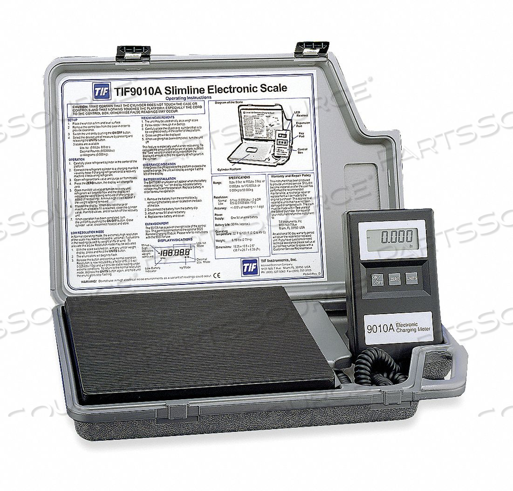 REFRIGERANT SCALE ELECTRONIC 110 LB by TIF REFRIGERANT SCALE ELECTRONIC 110 LB by TIF