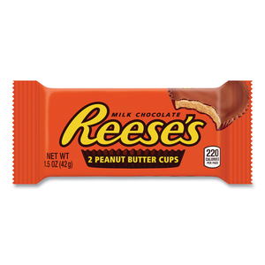 PEANUT BUTTER CUPS BAR, FULL SIZE, 1.5 OZ BAR, 2 CUPS/BAR, 36 BARS/BOX by Reese's