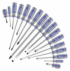 SCREWDRIVER SET 17 PCS ACETATE by Westward