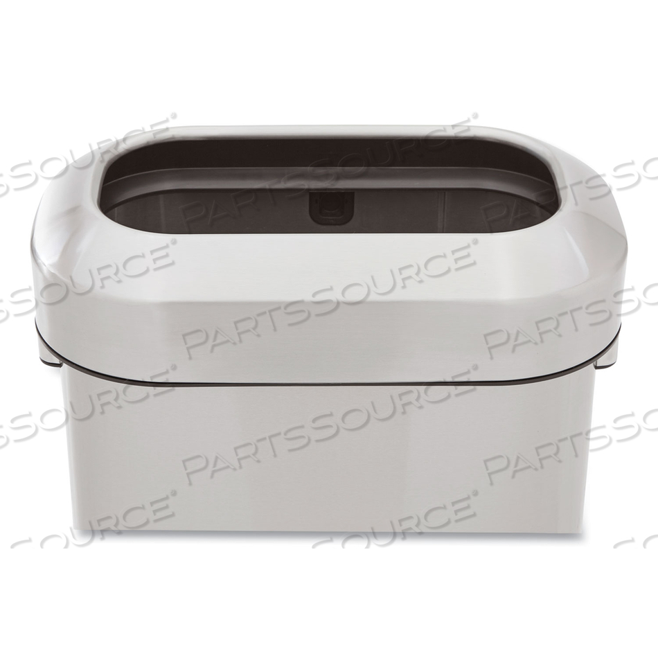 REFINE SERIES WASTE RECEPTACLE, 15 GAL, PLASTIC/STAINLESS STEEL by Rubbermaid Medical Division
