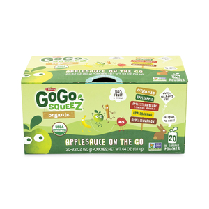 FRUIT ON THE GO, VARIETY APPLESAUCE, 3.2 OZ POUCH, 20/BOX by GoGo Squeez