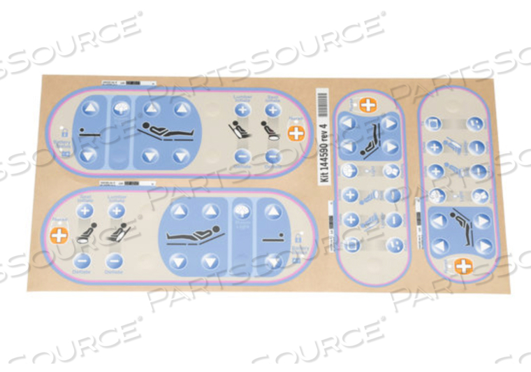 N, L, R, T, A KIT-SIDERAIL LABEL by Hillrom