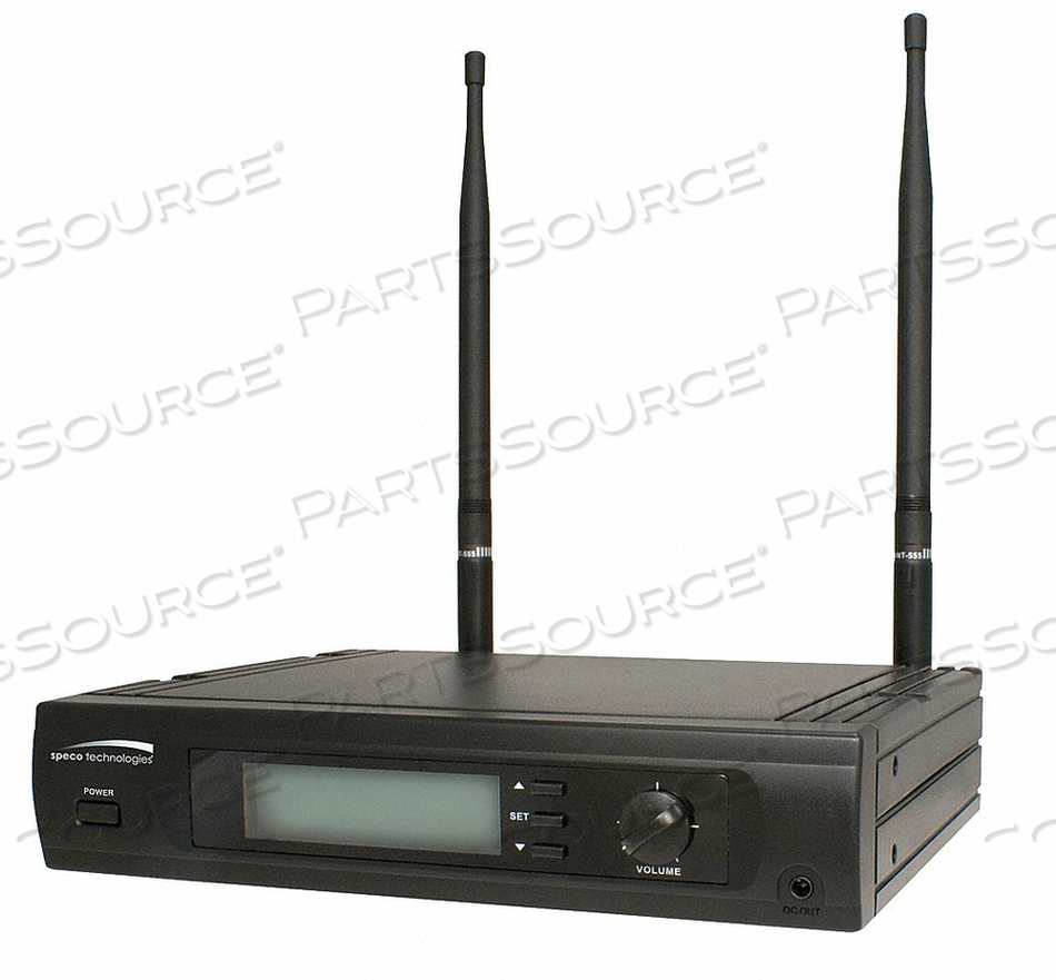 MICROPHONE RECEIVER WIRELESS LCD by Speco Technologies MICROPHONE RECEIVER WIRELESS LCD by Speco Technologies