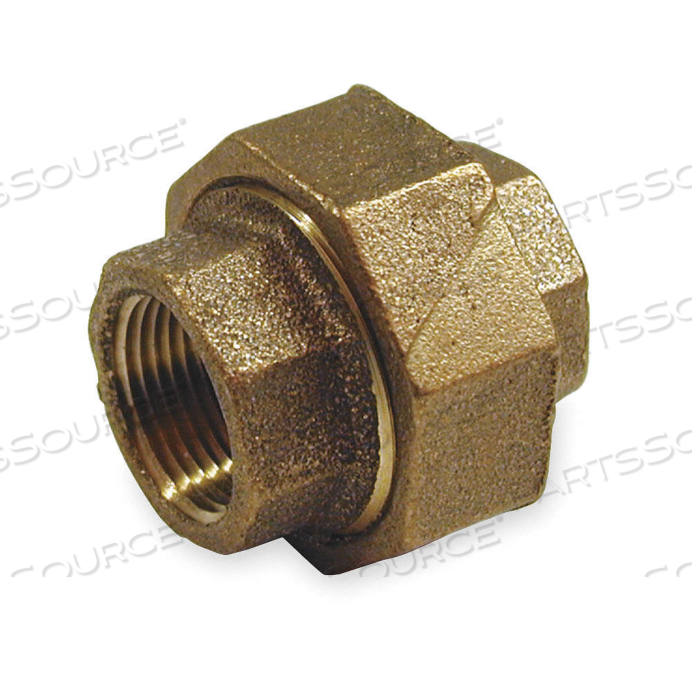 UNION, RED BRASS, 3 IN X 3 IN FITTING PIPE SIZE, FEMALE NPT X FEMALE NPT, CLASS 125 by Approved Vendor