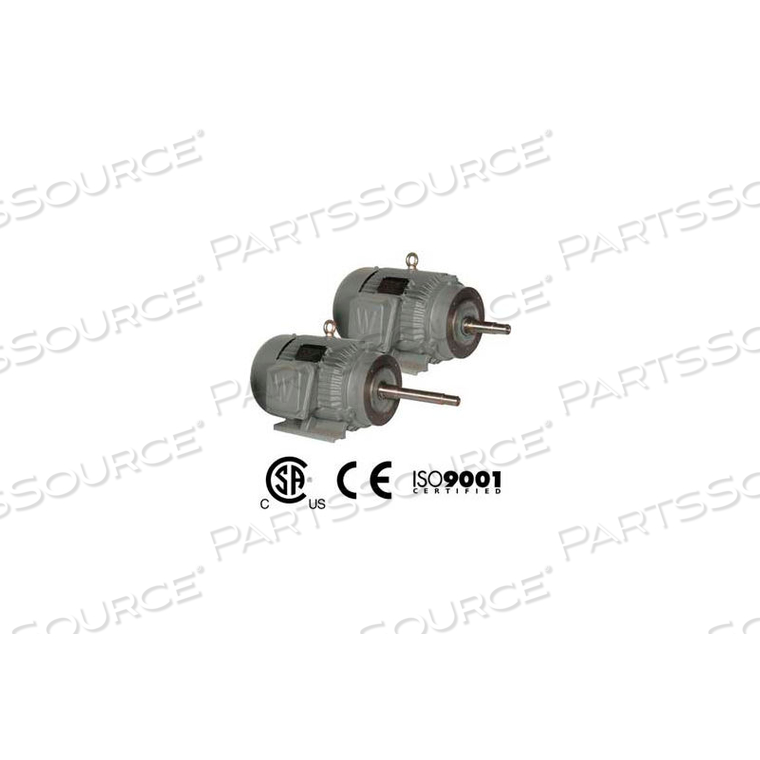 CC PUMP MOTOR, TEFC, RIGID-C, 3 PH, 182JM, 3 HP, 1800 RPM by Worldwide Electric Corporation CC PUMP MOTOR, TEFC, RIGID-C, 3 PH, 182JM, 3 HP, 1800 RPM by Worldwide Electric Corporation