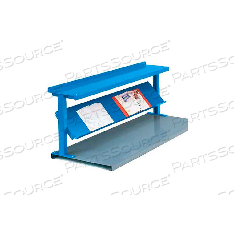 PRODUCTION BOOSTER, 60"W X 24"H, 2 SHELVES, REGAL BLUE 