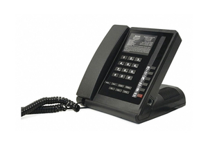 HOSPITALITY PHONE ANALOG WALL/DESK BLACK by Bittel