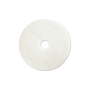 16" POLISHING PAD, WHITE, 5 PER CASE by Genuine Joe