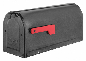 MAILBOX 1 DOOR PEWTER 8-21/32 H by Architectural Mailboxes