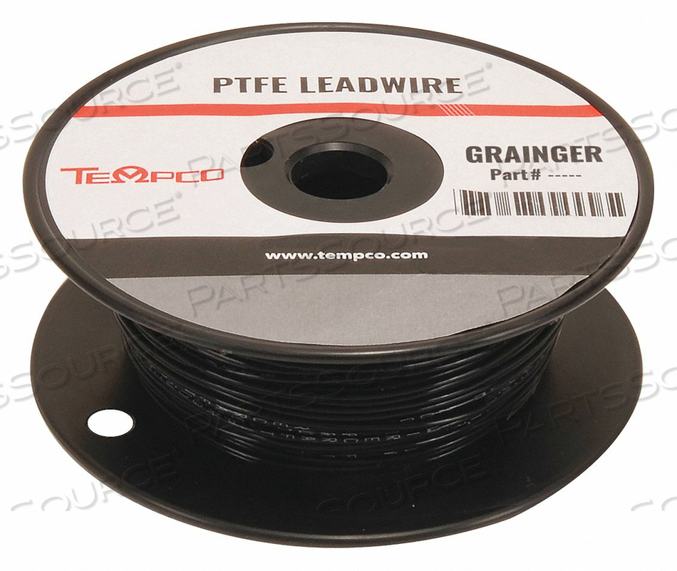 HIGH TEMP LEAD WIRE 14AWG 100FT BLK by Tempco