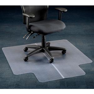 INTERION OFFICE CHAIR MAT FOR CARPET - 45"W X 53"L WITH 25" X 12" LIP - STRAIGHT EDGE by Aleco